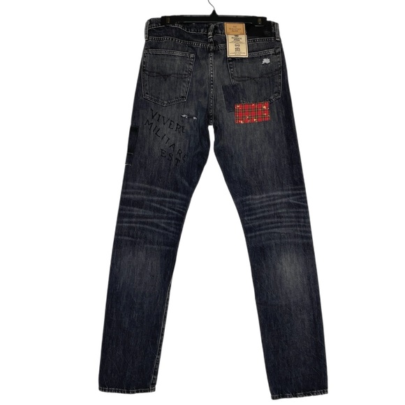Polo Ralph Lauren Sullivan Slim Graffiti Patch Jeans - Picture 2 of 15